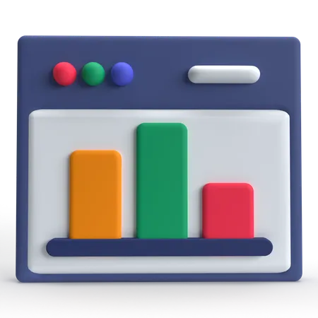 Web Analytics  3D Icon