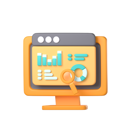 Web Analytics  3D Icon