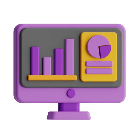 Web Analytics  3D Icon