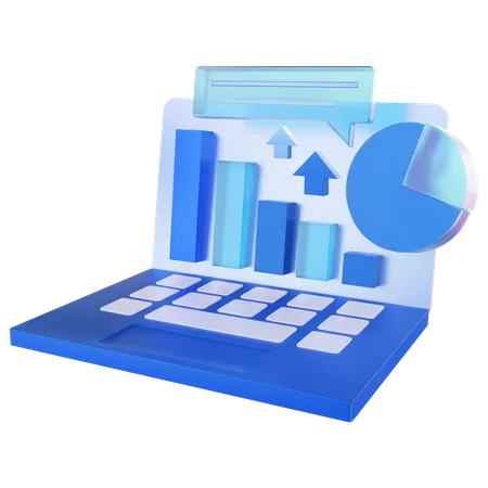 Web Analytics  3D Icon