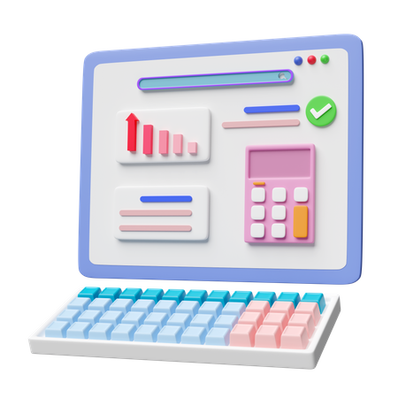 Web Analytics  3D Icon