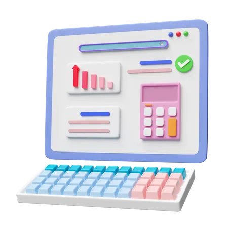 Web Analytics  3D Icon