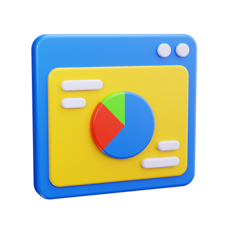 Web Analytics  3D Icon