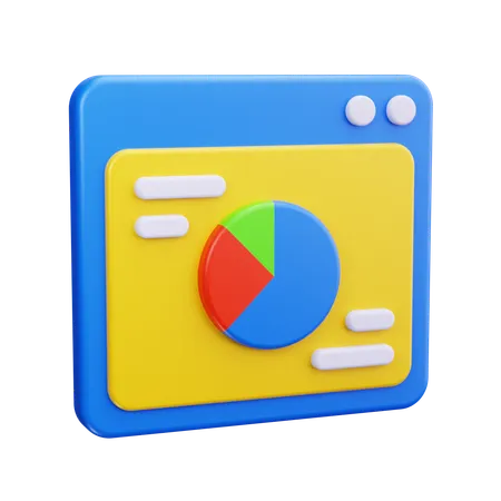 Web Analytics  3D Icon