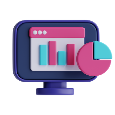 Web Analytics  3D Icon