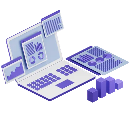 Web Analytics  3D Icon