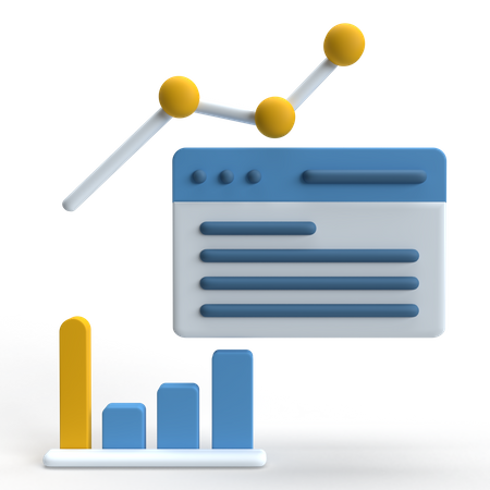 Web Analytics  3D Icon