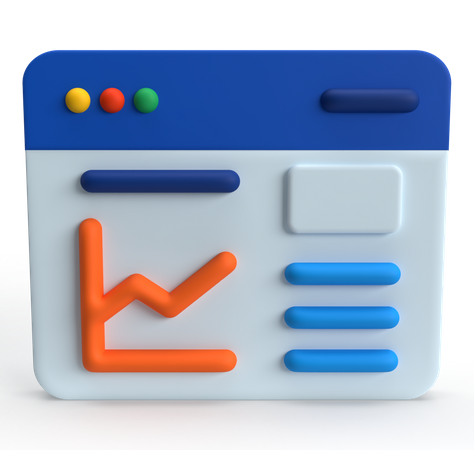 Web Analytics  3D Icon