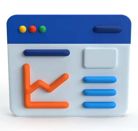 Web Analytics  3D Icon