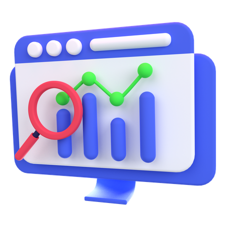 Web Analytics  3D Icon