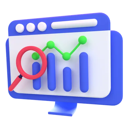 Web Analytics  3D Icon