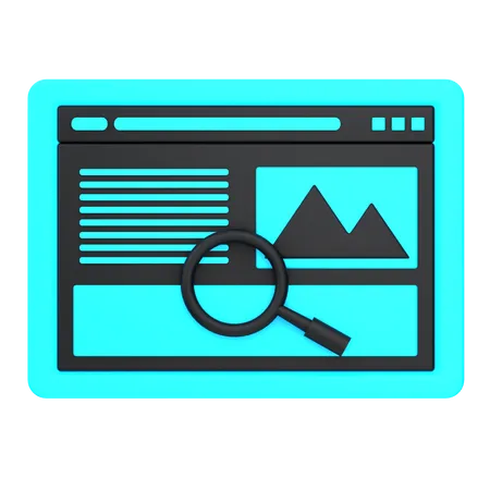 Web analytics  3D Icon