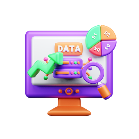 Web analytics  3D Icon