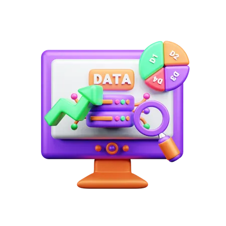 Web analytics  3D Icon