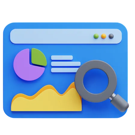 Web Analytics  3D Icon