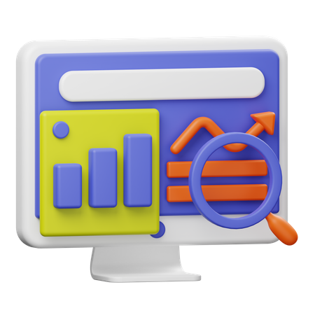 Web Analytics  3D Illustration