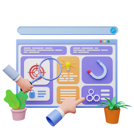 Web Analytics  3D Illustration