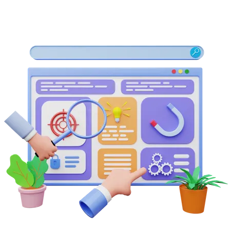 Web Analytics  3D Illustration