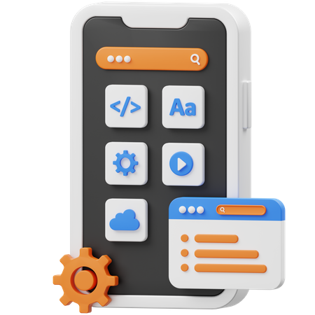 Web App Development  3D Icon
