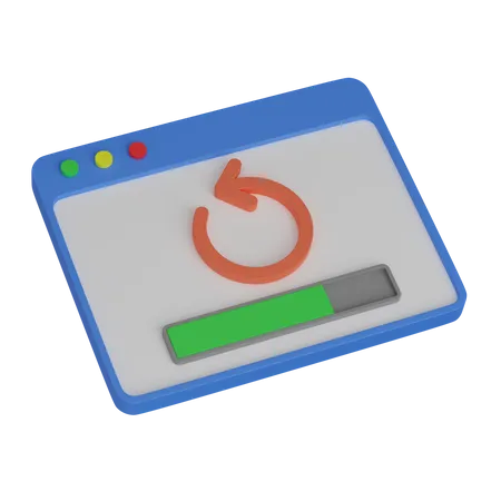 Web Backup  3D Icon