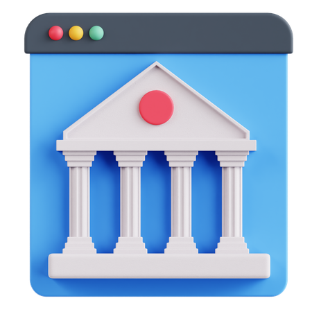 ウェブバンキング  3D Icon