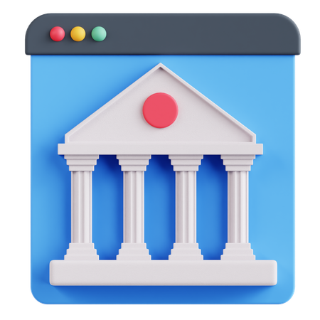 Web Banking  3D Icon