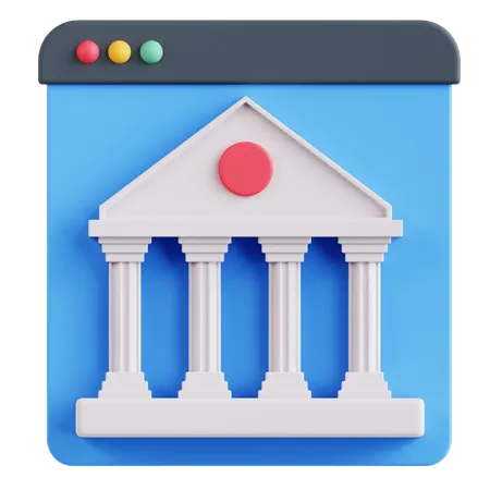 Web Banking  3D Icon