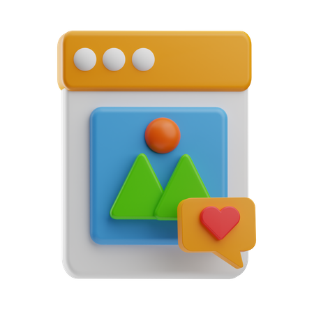 Webbild  3D Icon