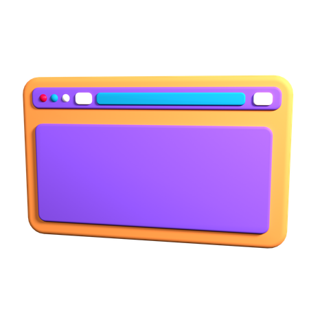 Web Browser  3D Icon