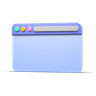 browser 3d illustration