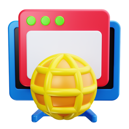 Web Browser  3D Icon