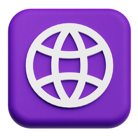 Web browser  3D Icon