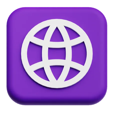 Web browser  3D Icon