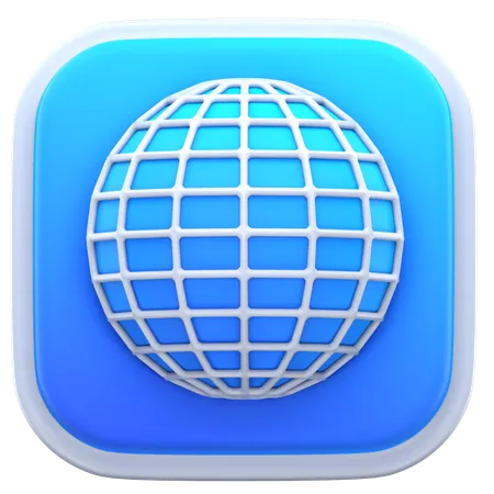 Web Browser  3D Icon