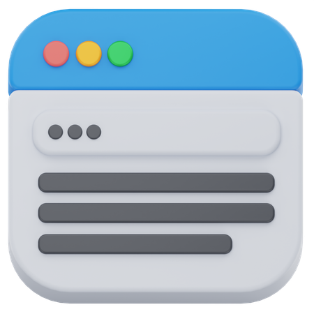 Web browser  3D Icon