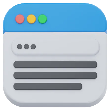 Web browser  3D Icon