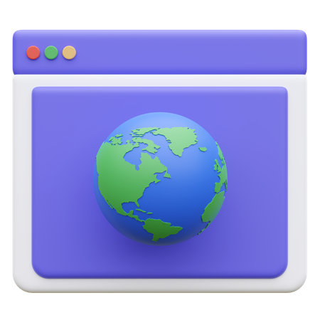 Web Browser  3D Icon