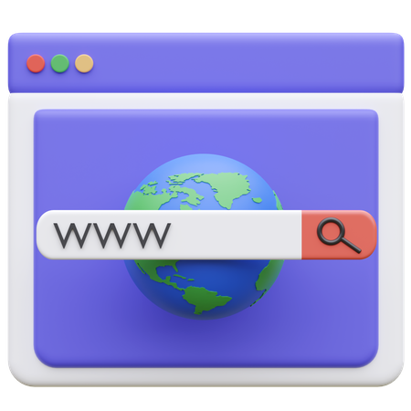 Web Browser  3D Icon