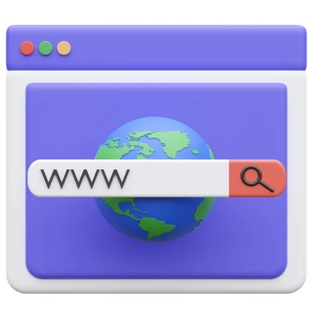 Web Browser  3D Icon