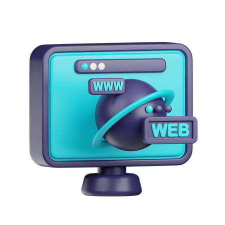 Web Browser  3D Icon