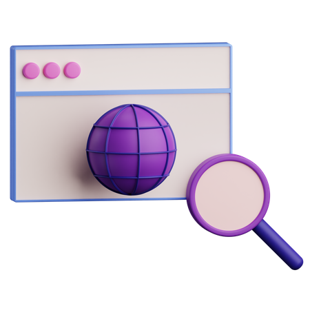 Web Browser  3D Icon
