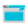 click webpage 3d logo