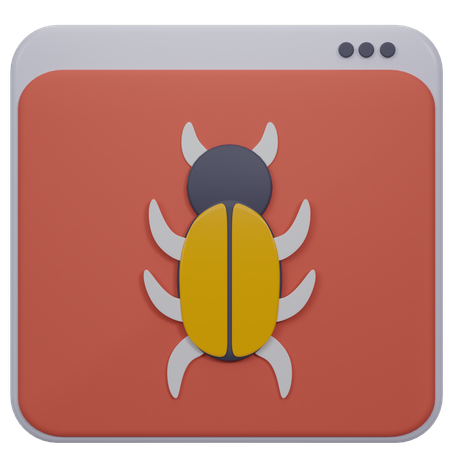 Web Bug  3D Icon