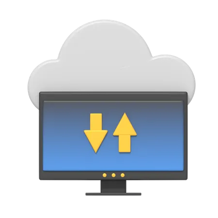 Web Cloud  3D Icon