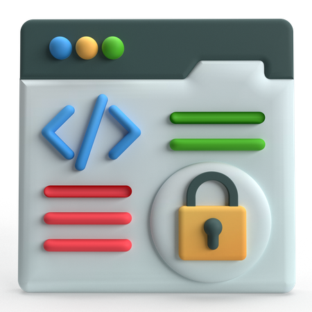 Web Code  3D Icon