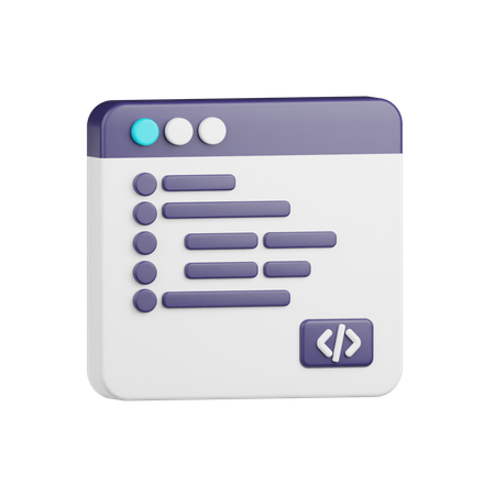 Webcodierung  3D Icon