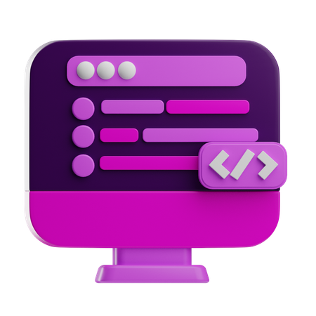 Webcodierung  3D Icon