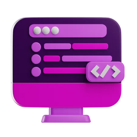 Webcodierung  3D Icon