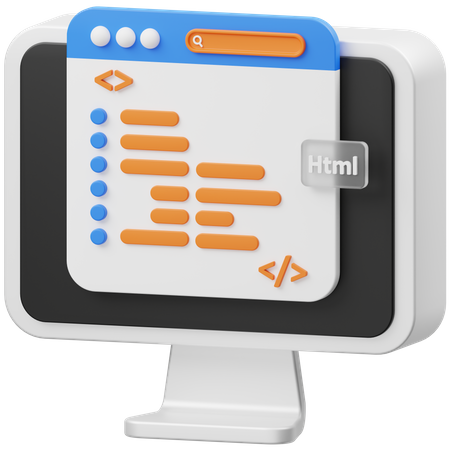 Webcodierung  3D Icon