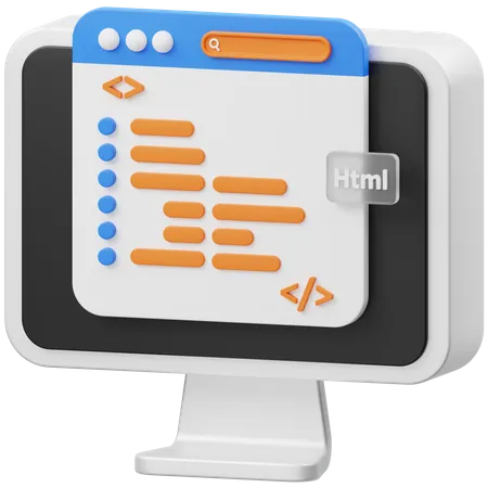 Webcodierung  3D Icon